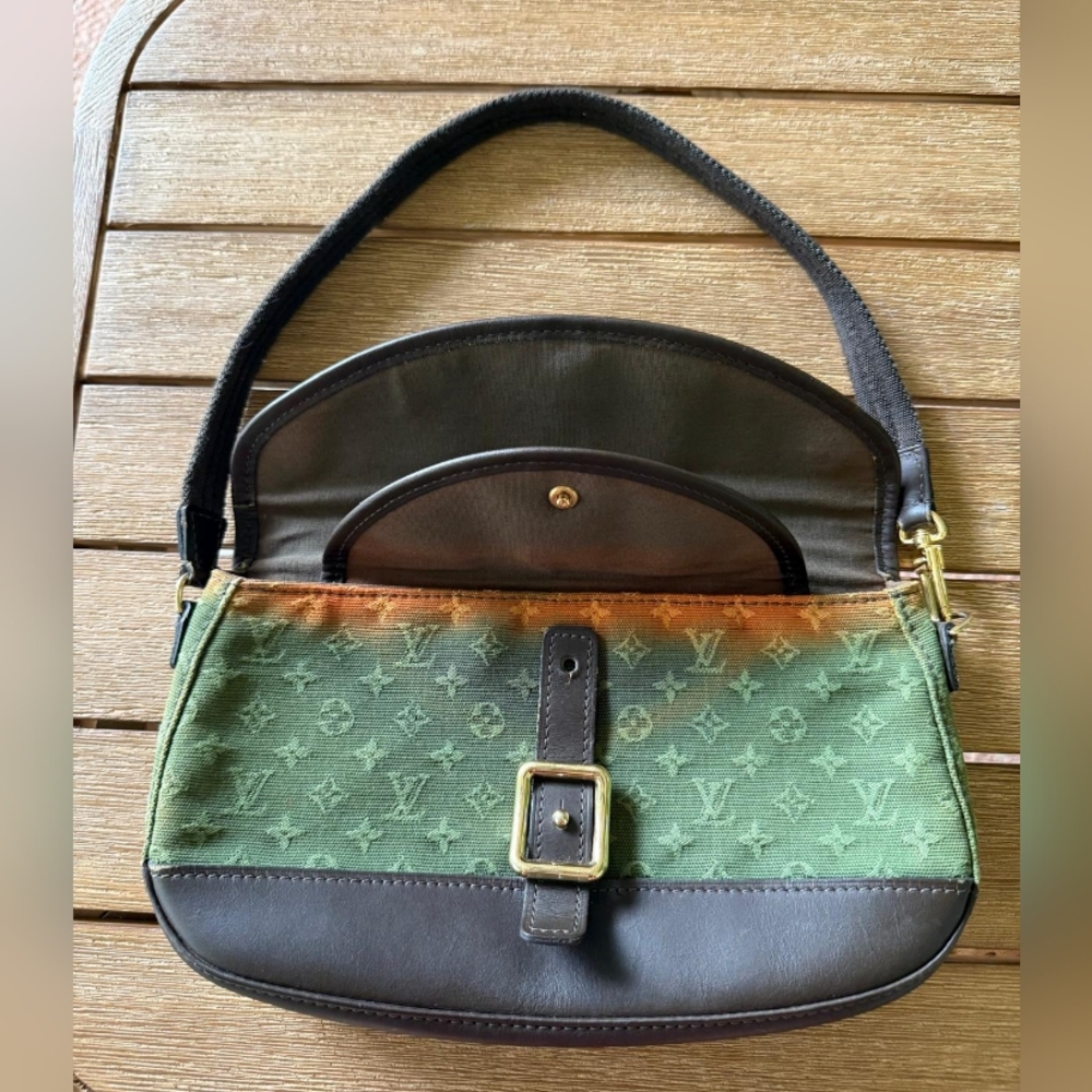 LV Mini Marjorie Louis Vuitton - Authentic - Vintage -Canvas Monogram Khaki 🍀 - Picture 6 of 13